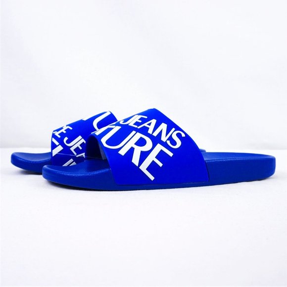 Versace Jeans Couture Slides Blue - FCM